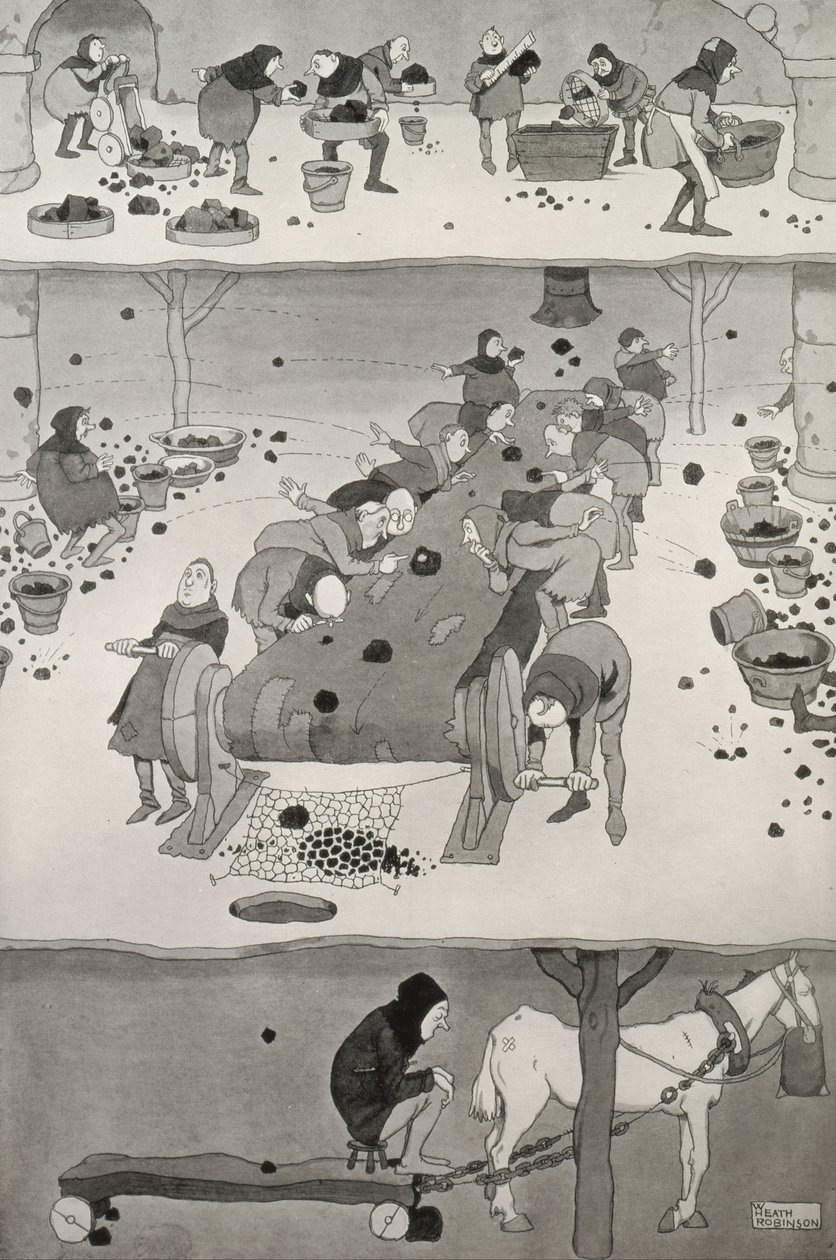 筛选和拣选，c.1930 作者 威廉·希思·罗宾逊