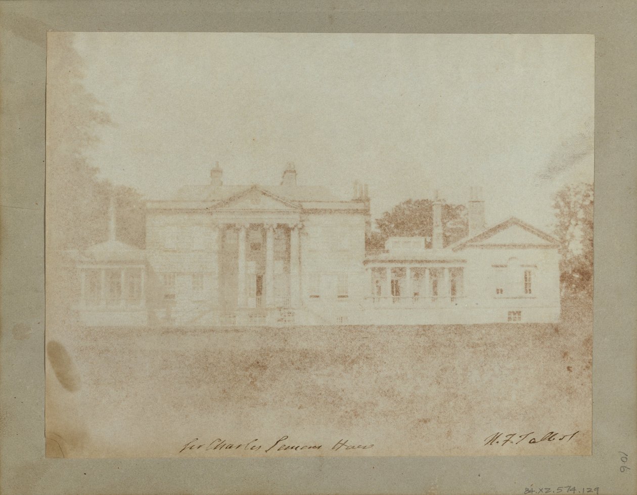 Carclew House，在特鲁罗附近，康沃尔郡。 作者 威廉·亨利·福克斯·塔尔伯特