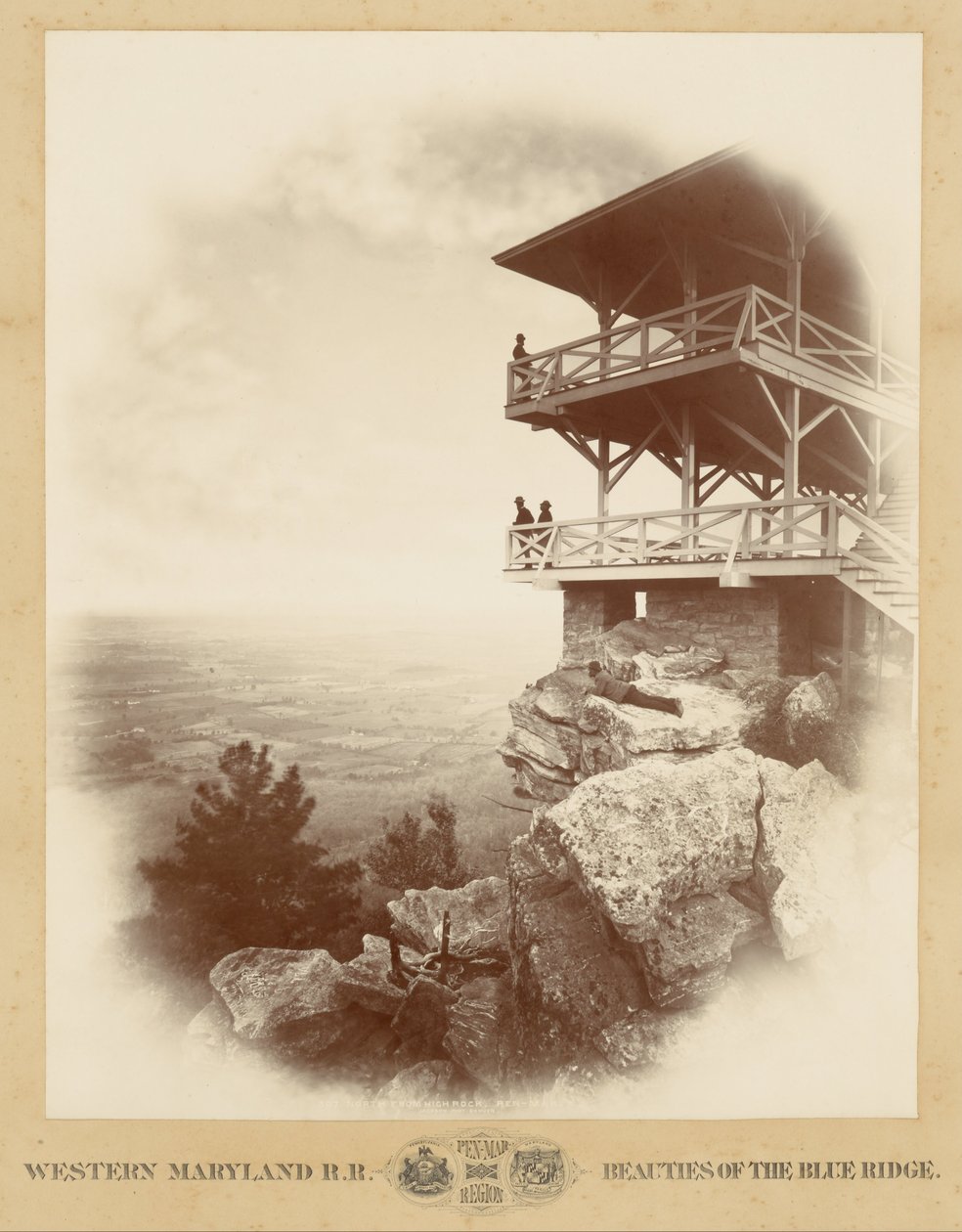 从High Rock，Pen-Mar向北 作者 威廉·亨利·杰克逊