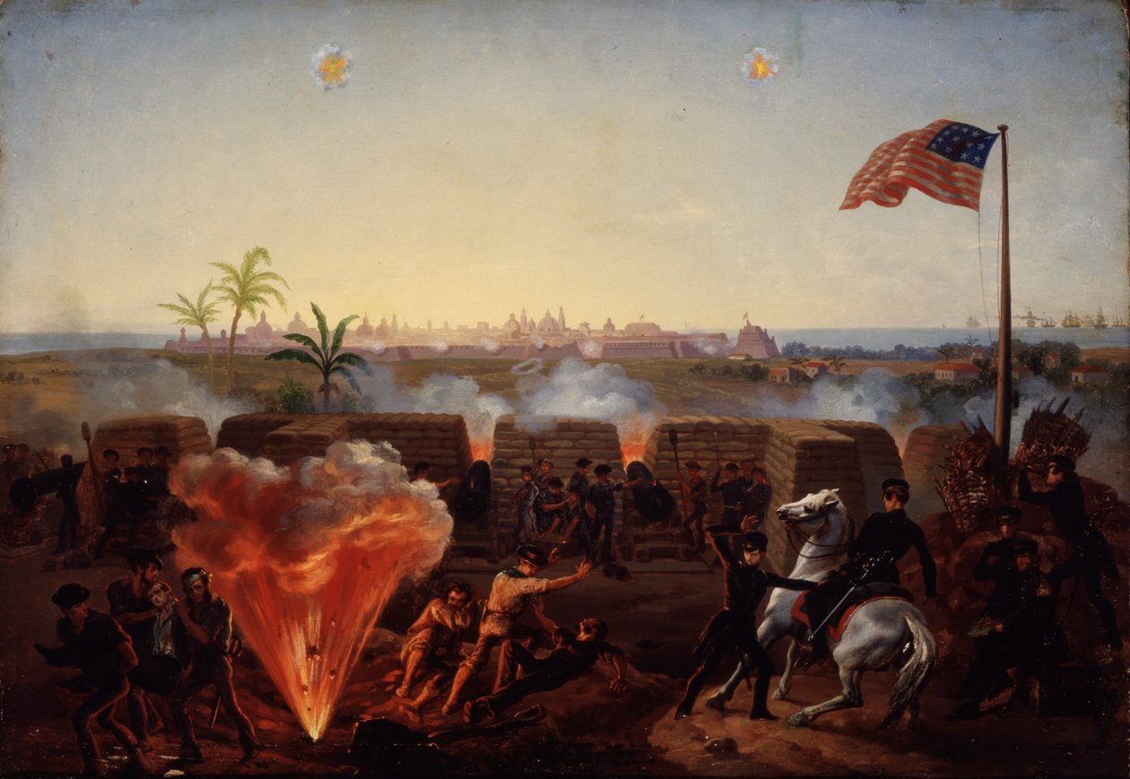 围困Vera Cruz，c.1867 作者 威廉·亨利·鲍威尔