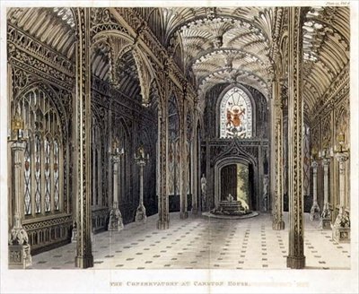 哥特音乐学院，Carlton House，来自Pynes Royal Residences，于1818年出版 作者 威廉·亨利·佩恩