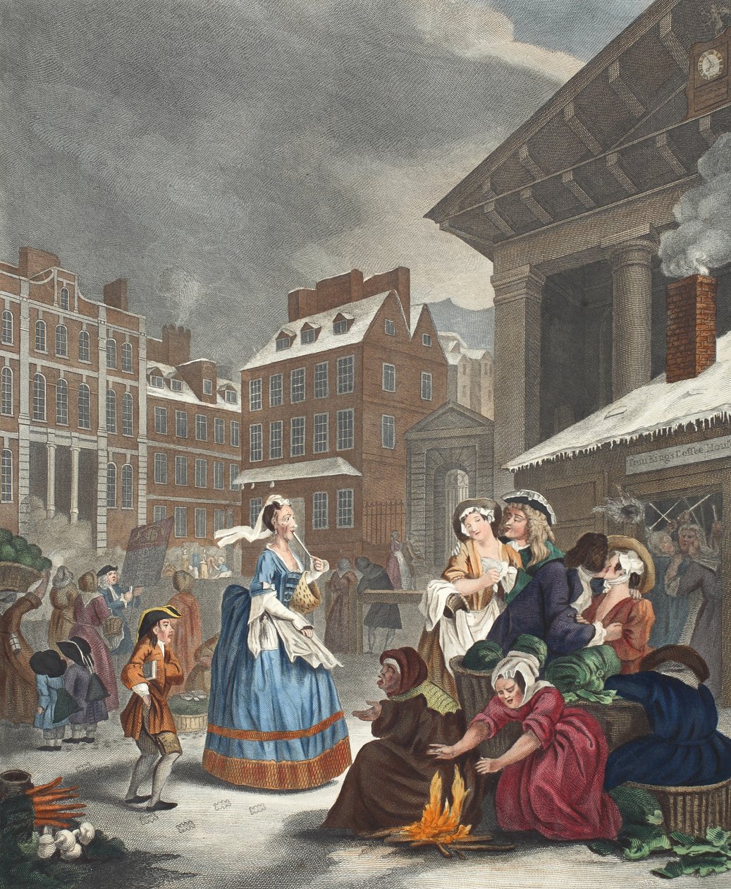 每日时间：早晨，来自&39;Hogarth Restored：The Whole Works of the famous William Hogarth，由Thomas Cook&39;重新雕刻，酒吧。 1812年（手工雕刻） 作者 威廉·霍加斯