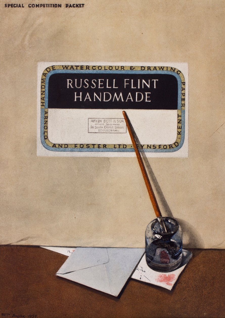 Trompe l&39;Oeil，1939年（墨水与纸张） 作者 威廉·英格利斯