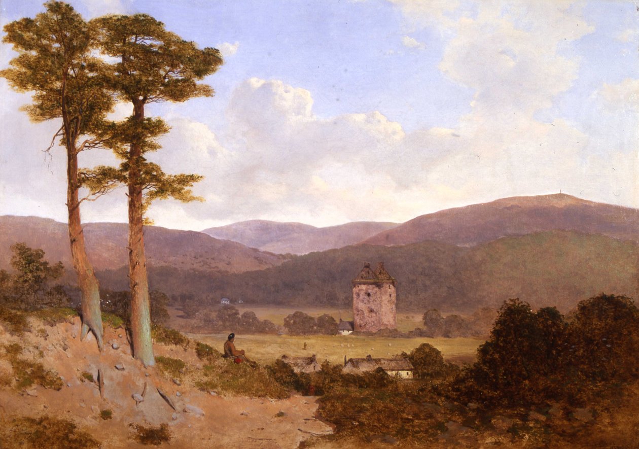 Gilnockie Tower，1843 作者 威廉·詹姆斯·布莱克洛克