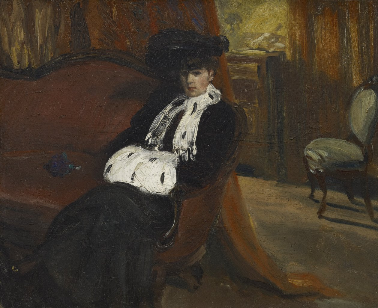 Ermine Muff，c.1903 作者 威廉·詹姆斯·格拉肯斯