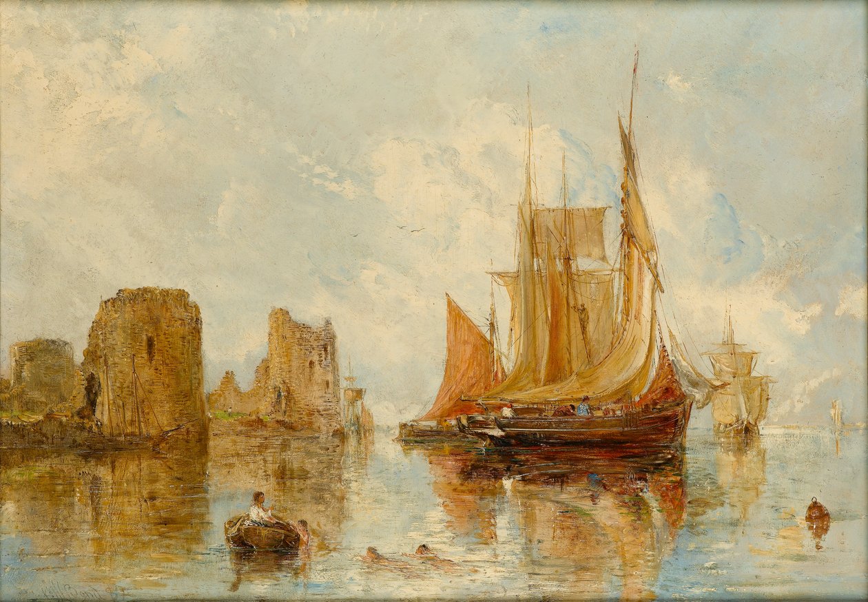 弗林特城堡，1887年 作者 威廉·约瑟夫·JC·邦德