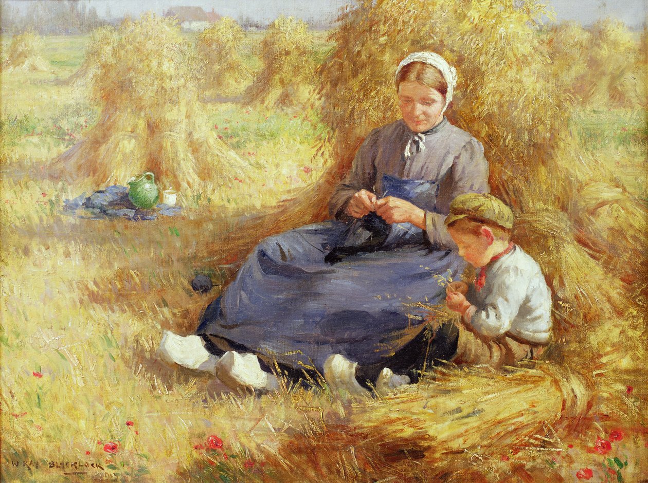 中午休息，1915年 作者 威廉·凯·布莱克洛克