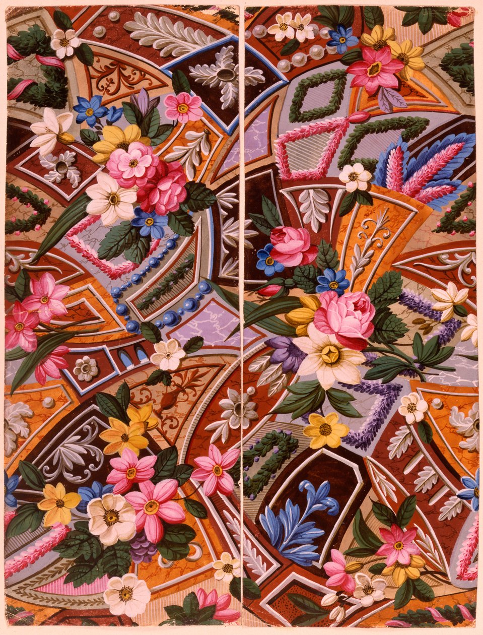 纺织品设计，c.1788-92 作者 威廉·基尔本