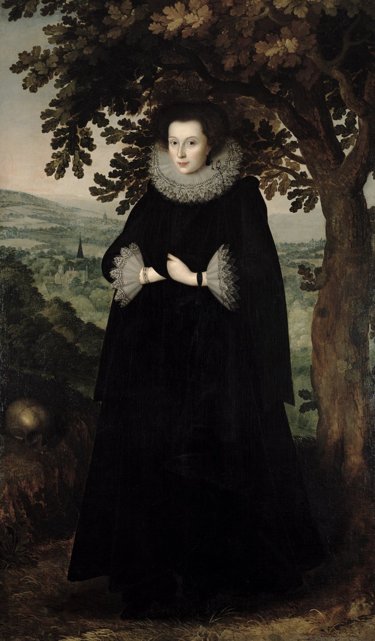Anne Leighton，圣约翰夫人，1615年 作者 威廉·拉金