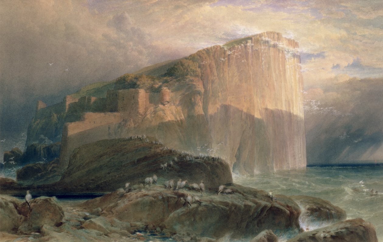 The Bass Rock，East Lothian，1870 作者 威廉·莱顿·利奇