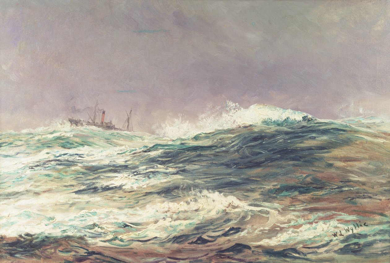 Ebb Tide，Long Reach，1881 作者 威廉·莱昂内尔·威利