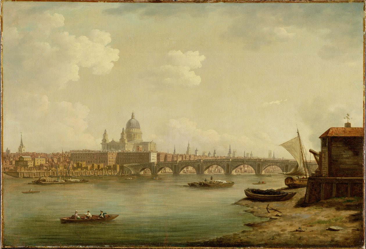 St. Paul&39;s和Blackfriars Bridge，伦敦，1770-2 作者 威廉·马洛
