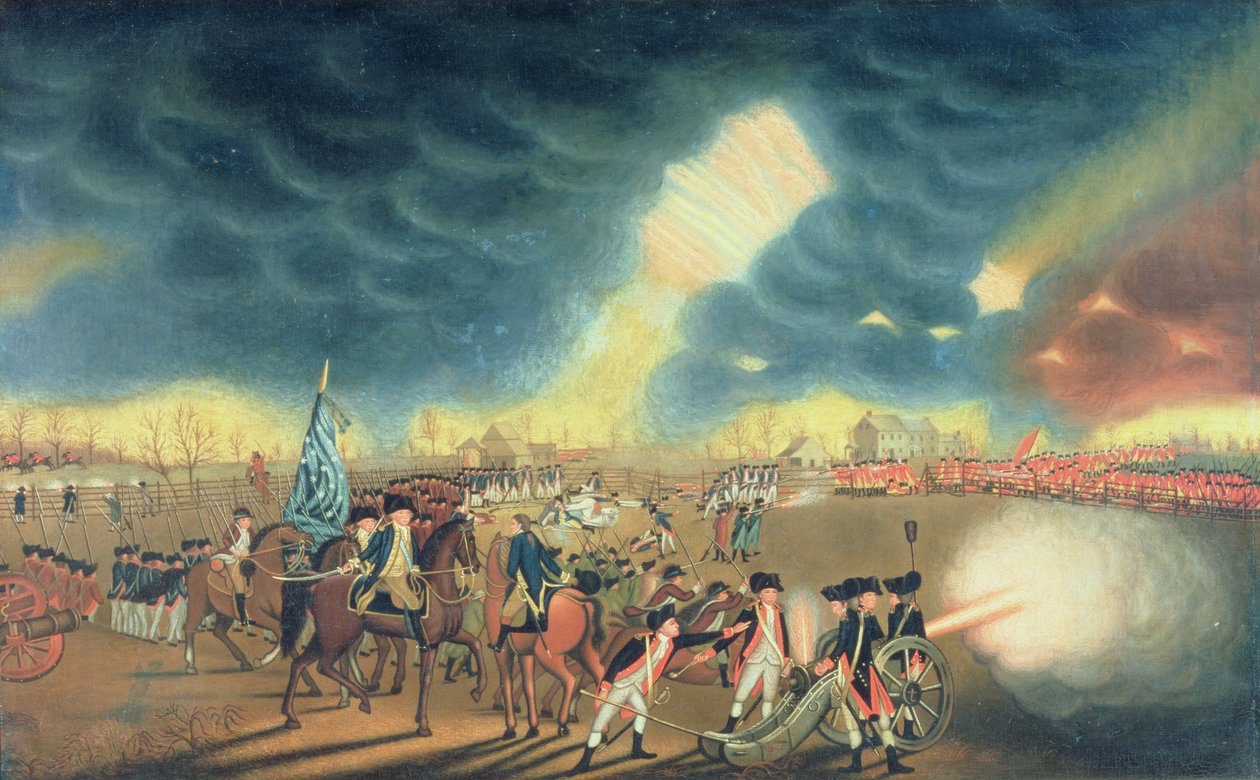 普林斯顿战役于1777年1月3日 作者 威廉·默瑟