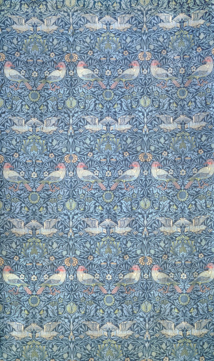 Bird，由Morris＆Co.制造，1878年（编织羊毛双层布）（另见76782） 作者 威廉·莫里斯