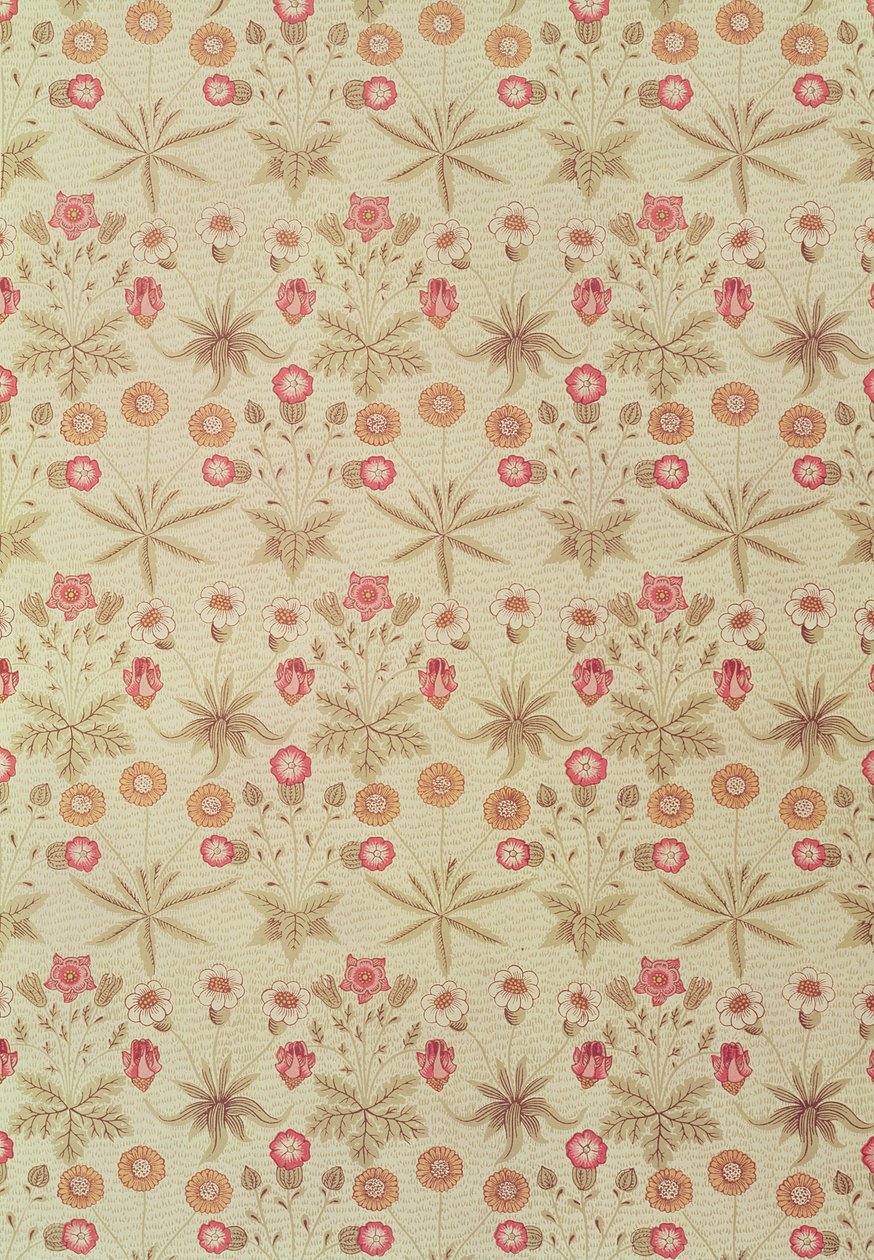 &39;雏菊&39;壁纸设计。 1862年 作者 威廉·莫里斯