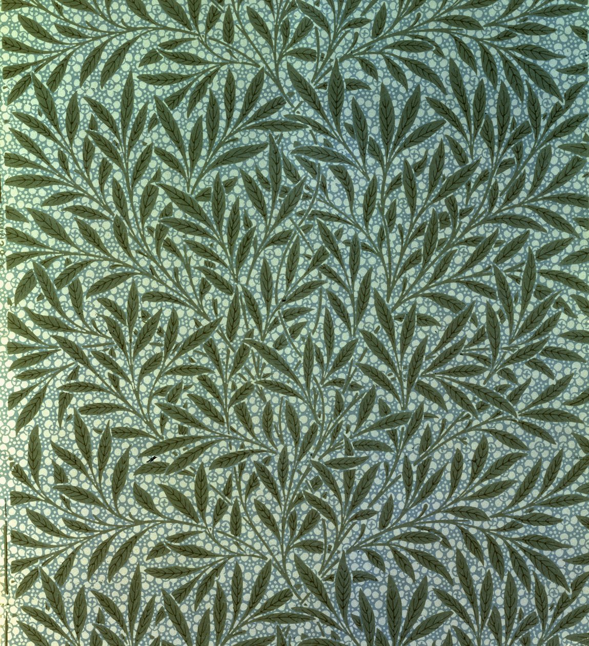 柳树壁纸，由William Morris（1834-96）设计，1874年 作者 威廉·莫里斯