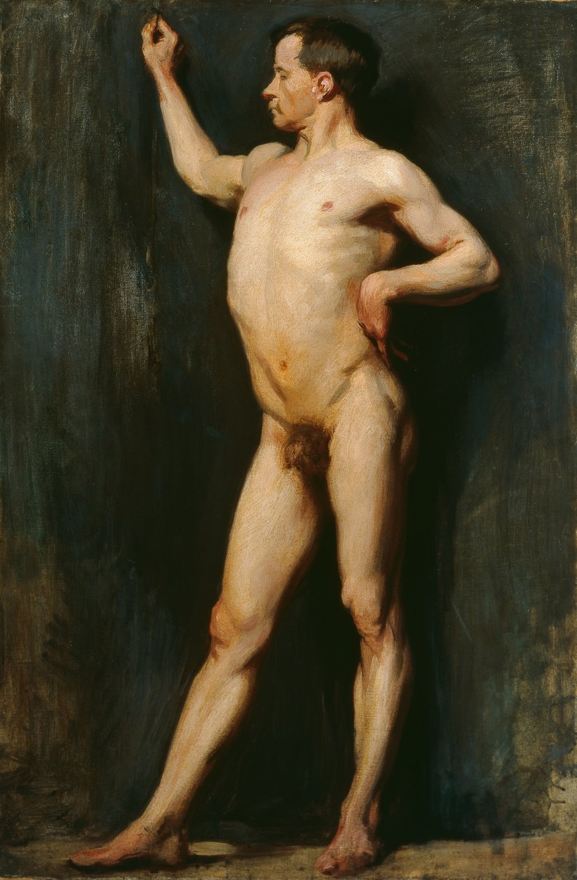 男性形象站立，1899年 作者 威廉·奥彭