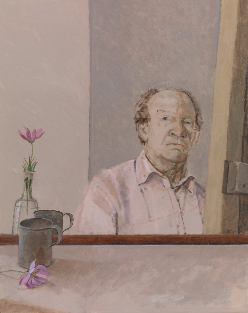 自画像与马克杯，2009年 作者 威廉·帕克