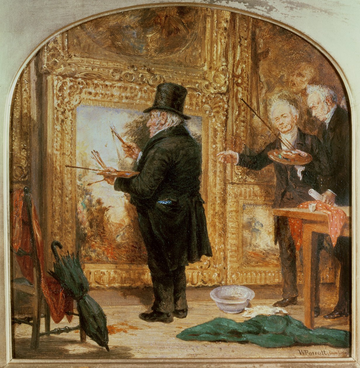 JMWTurner（1775-1851）在皇家学院上漆日 作者 威廉·帕罗特