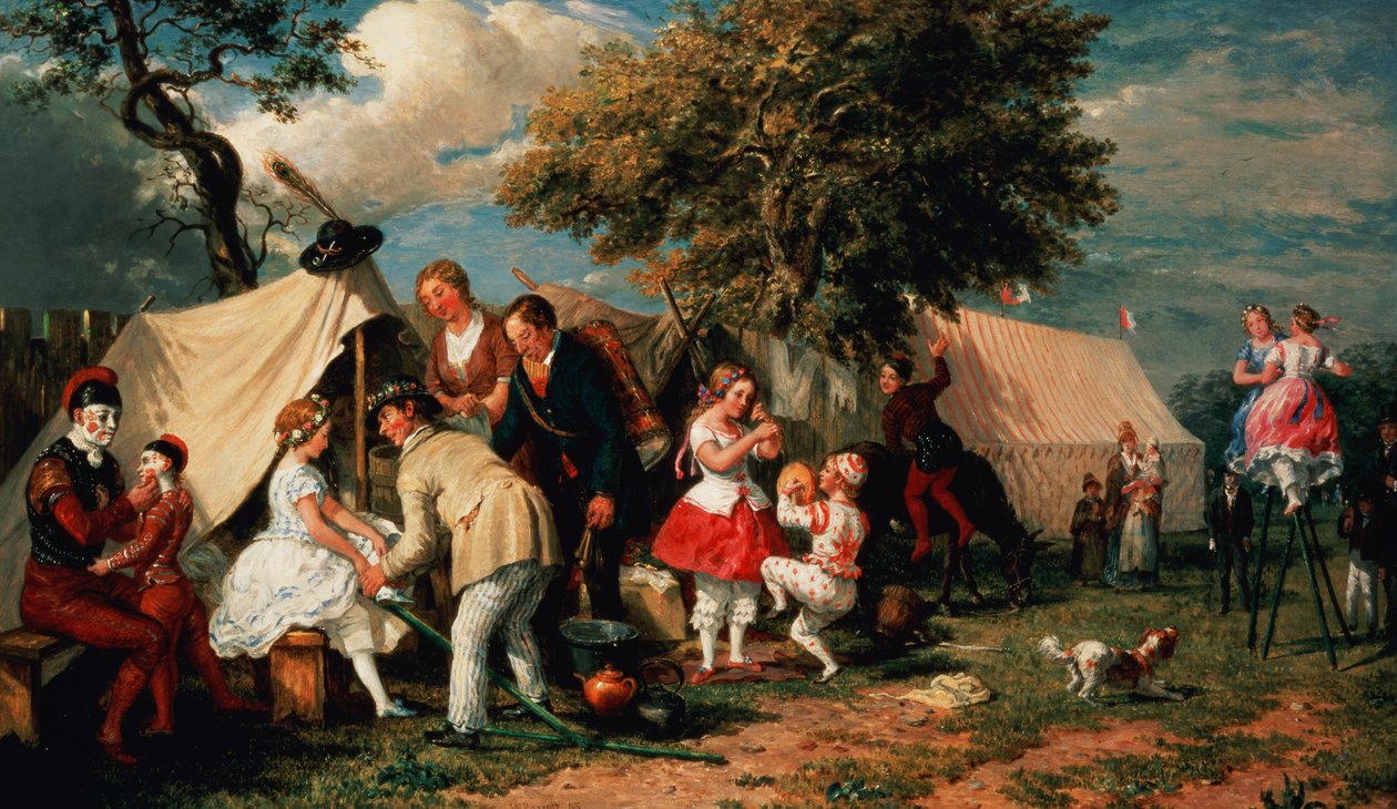 Acrobats&39;Camp，Epsom Downs 作者 威廉·帕罗特