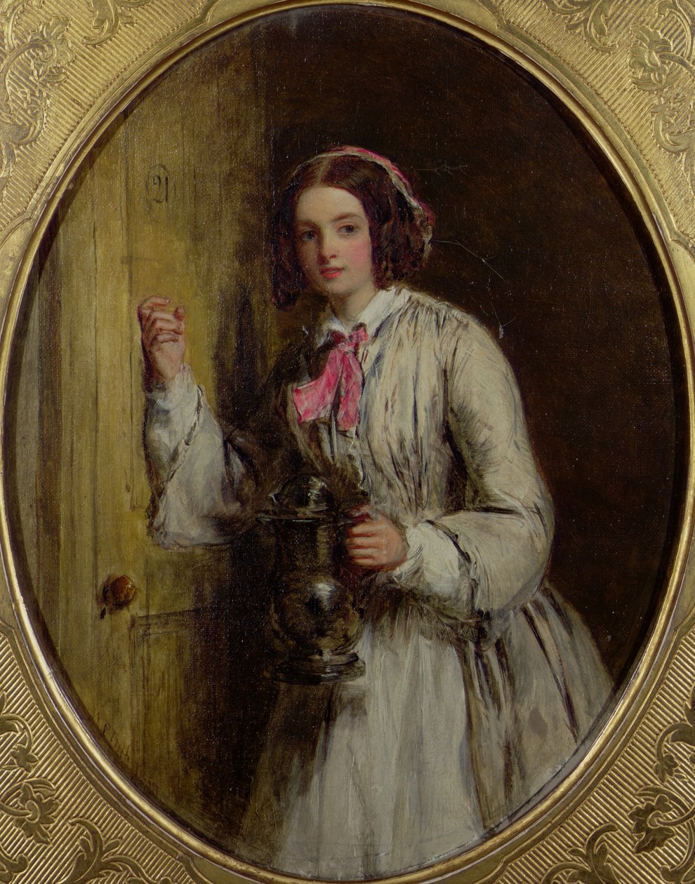 1858年，一位带着酒壶的女仆 作者 威廉·鲍威尔·弗里斯