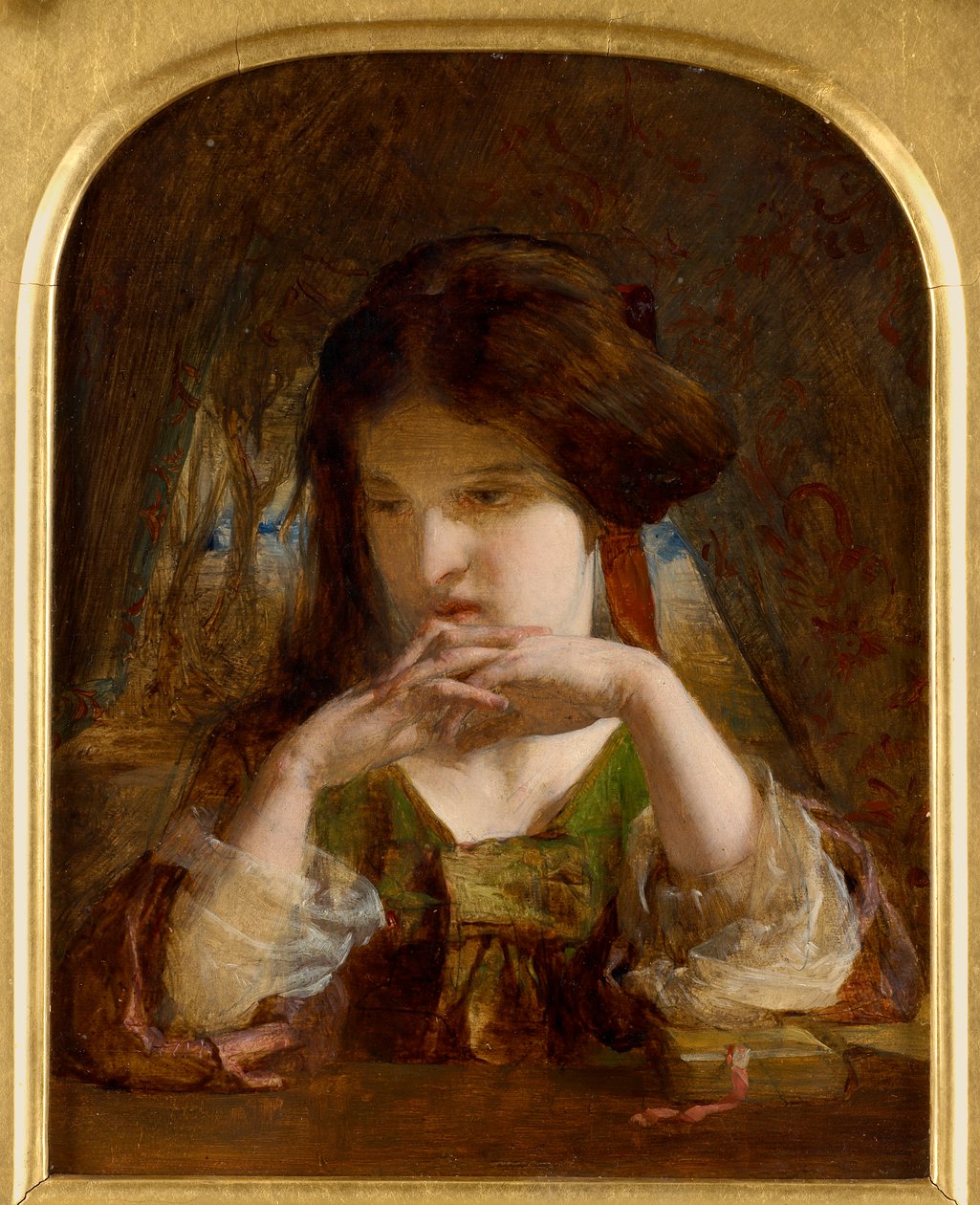 冥想，1860年 作者 威廉·奎勒·奥查德森