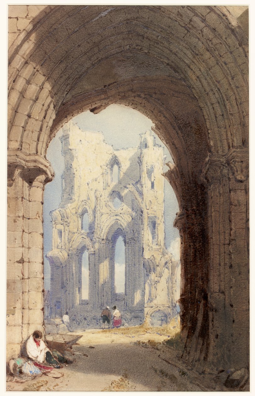 Tynemouth Priory（纸上wc） 作者 威廉·罗克斯比·贝弗利