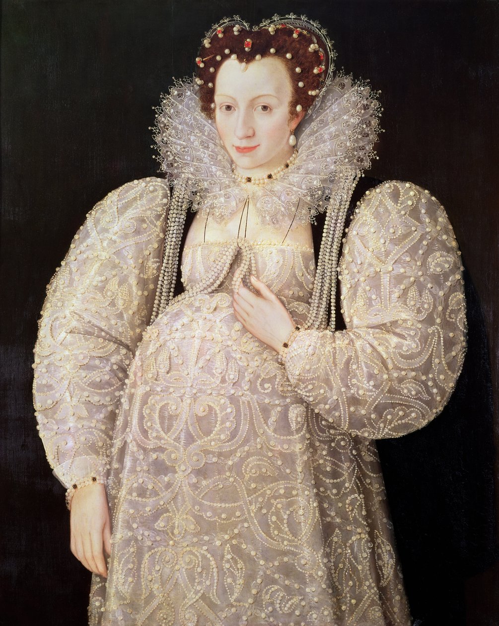 Unknown Lady，c.1595-1600（面板） 作者 威廉·塞加尔