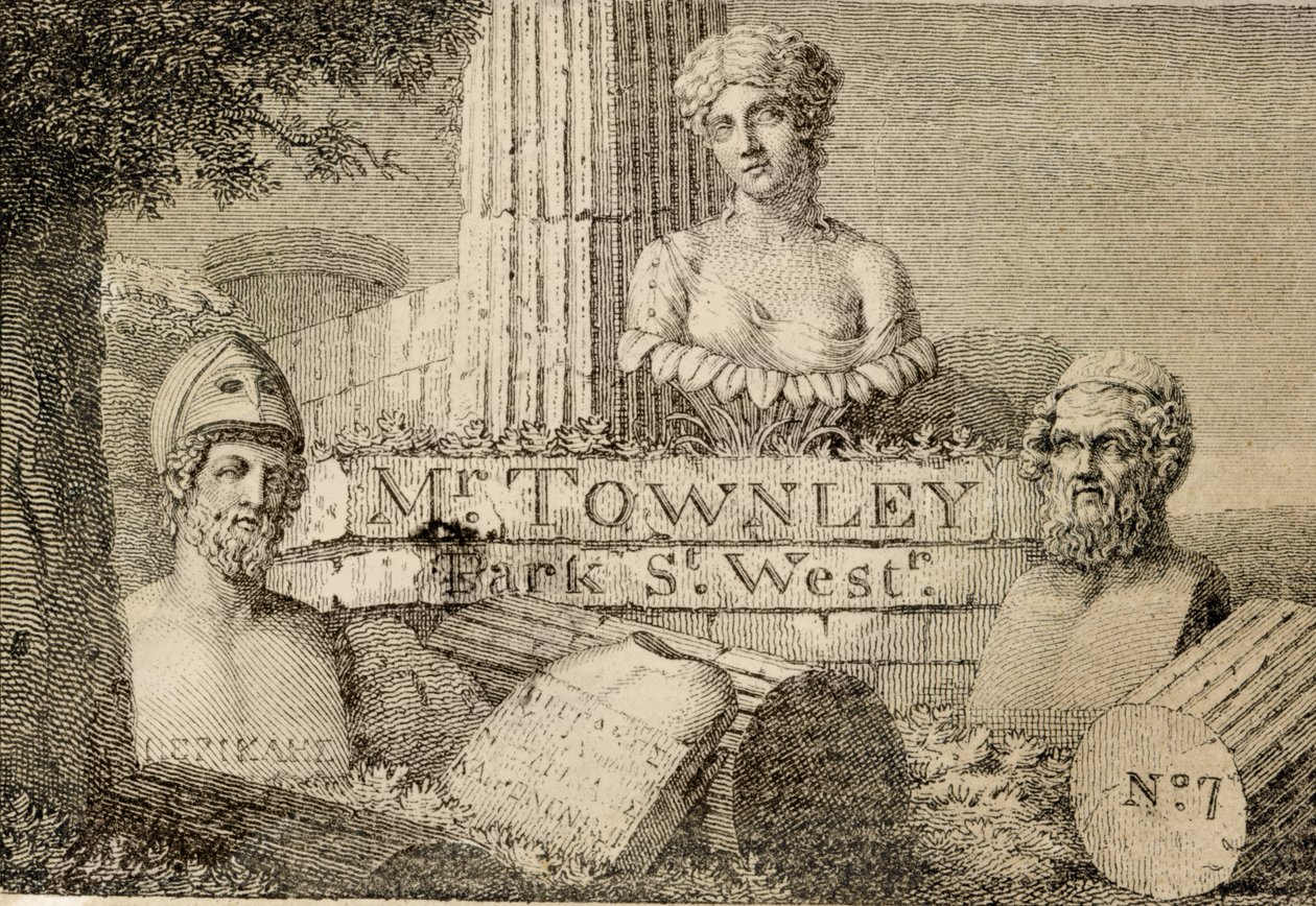 查尔斯·汤利（Charles Townley）（1737-1805）访问卡 作者 威廉·斯克尔顿