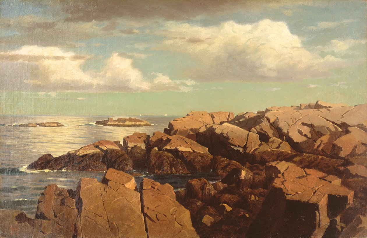 淋浴后，马萨诸塞州Nahant，1864年 作者 威廉·斯坦利·哈瑟尔汀