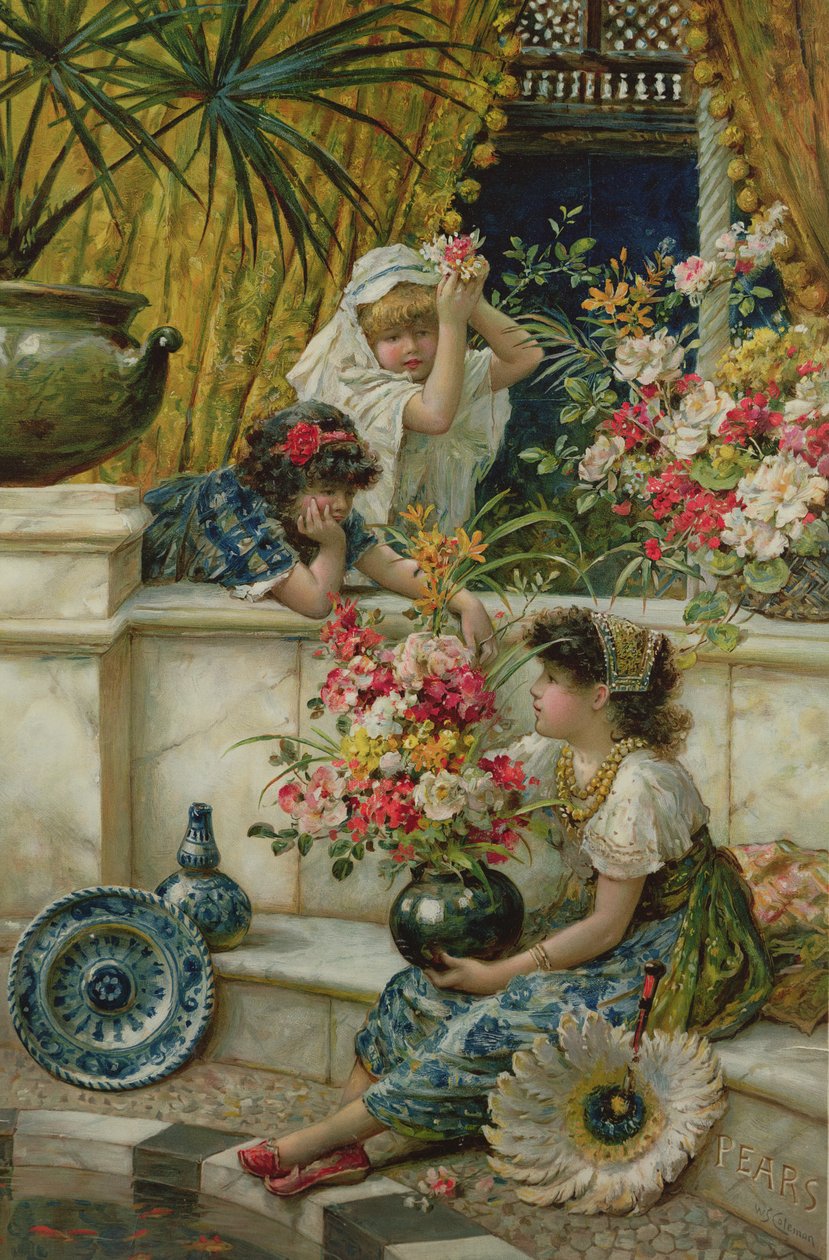 东方之花，来自梨年鉴，1895年 作者 威廉·斯蒂芬·科尔曼