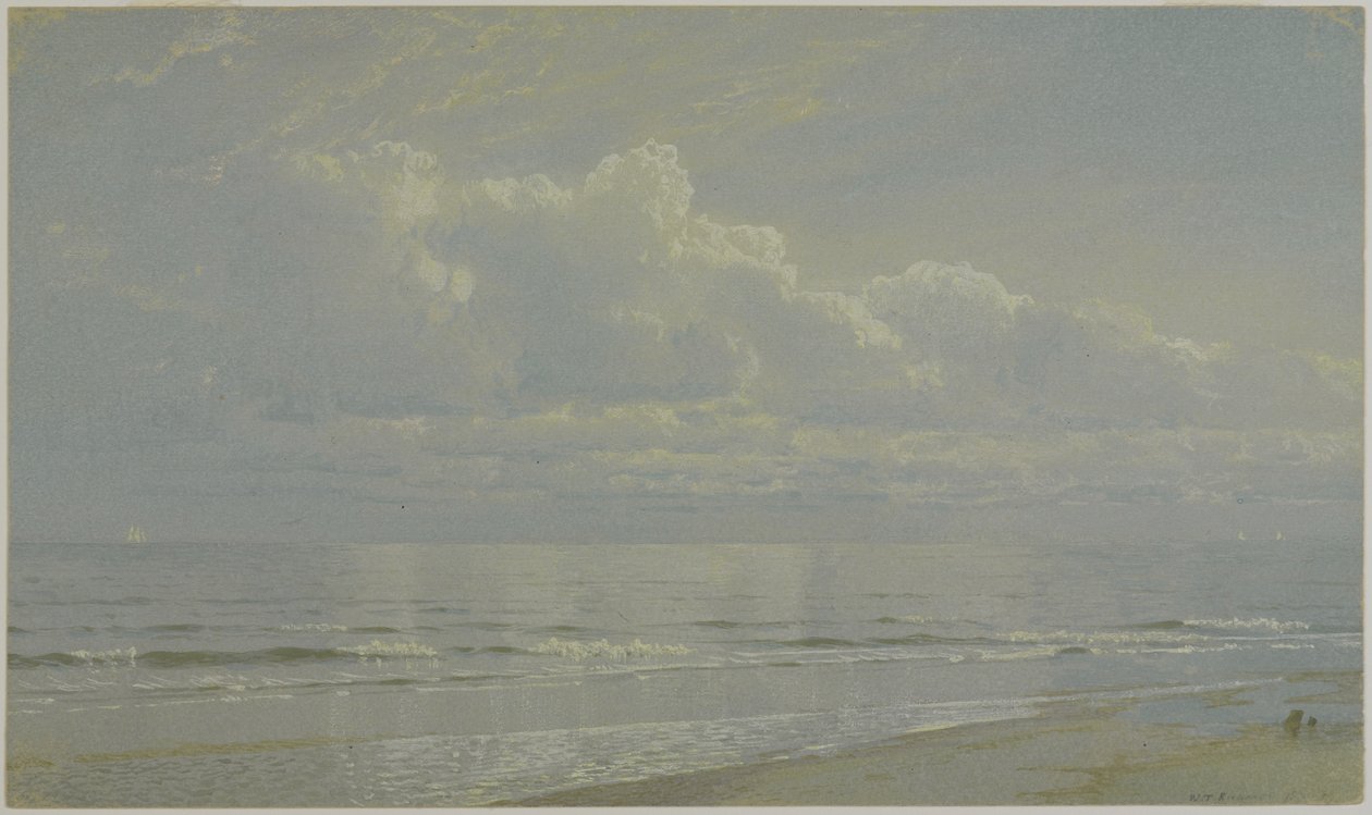 海上的霹雳：珍珠，1871年（纸上写着） 作者 威廉·特罗斯特·理查兹