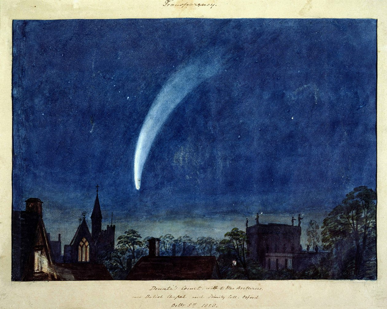 多纳蒂的彗星，1858年 作者 约瑟夫·马洛德·威廉·特纳