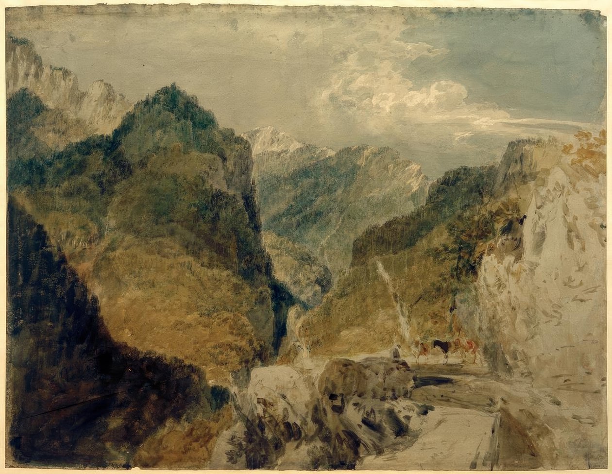 孔眼峰，三峡之死，回首圣洛朗·杜邦 作者 约瑟夫·马洛德·威廉·特纳