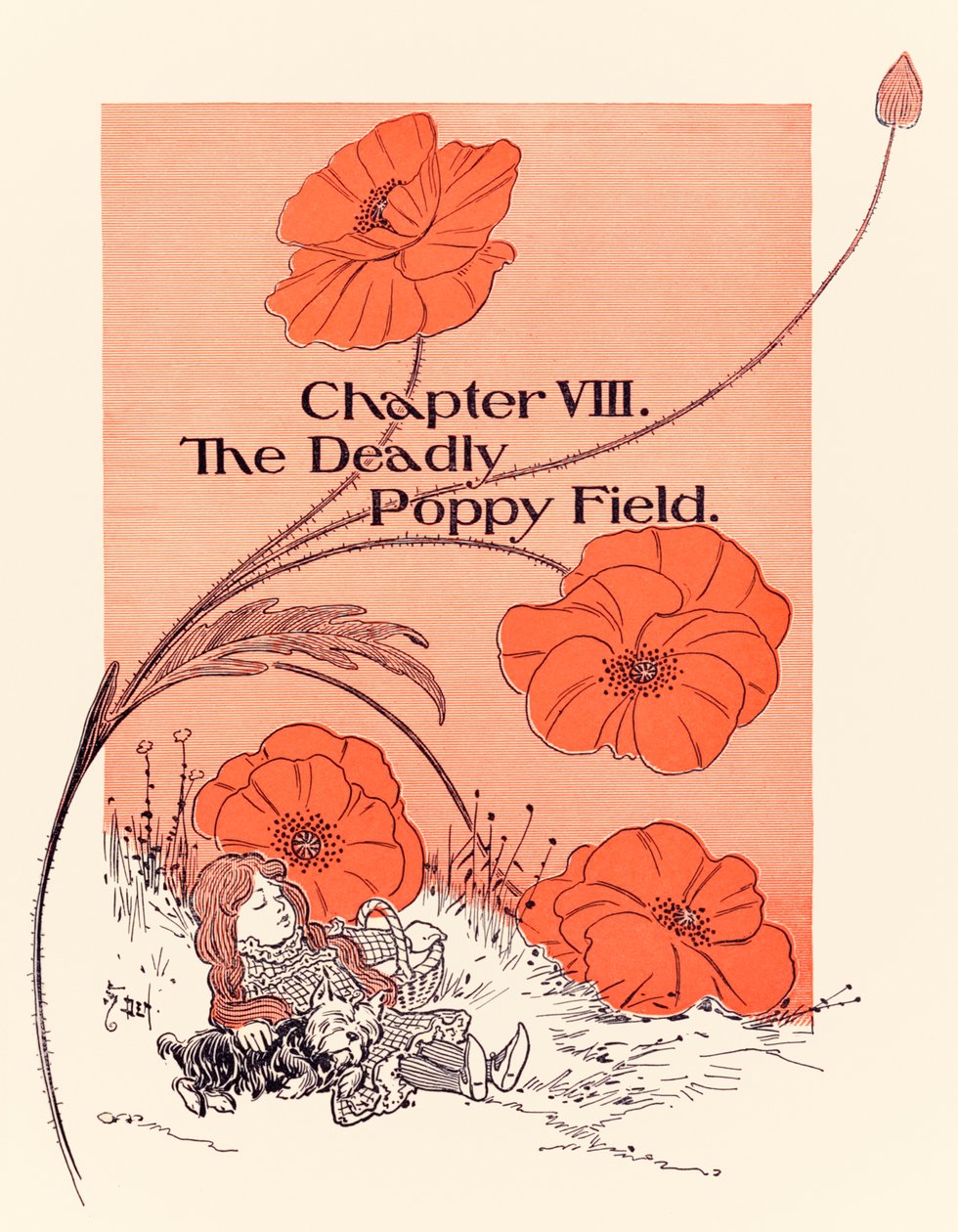 ？第八章致命的罂粟田？，绿色奇妙向导的章节揭幕战？作者：L。Frank Baum 作者 威廉·华莱士·丹斯洛
