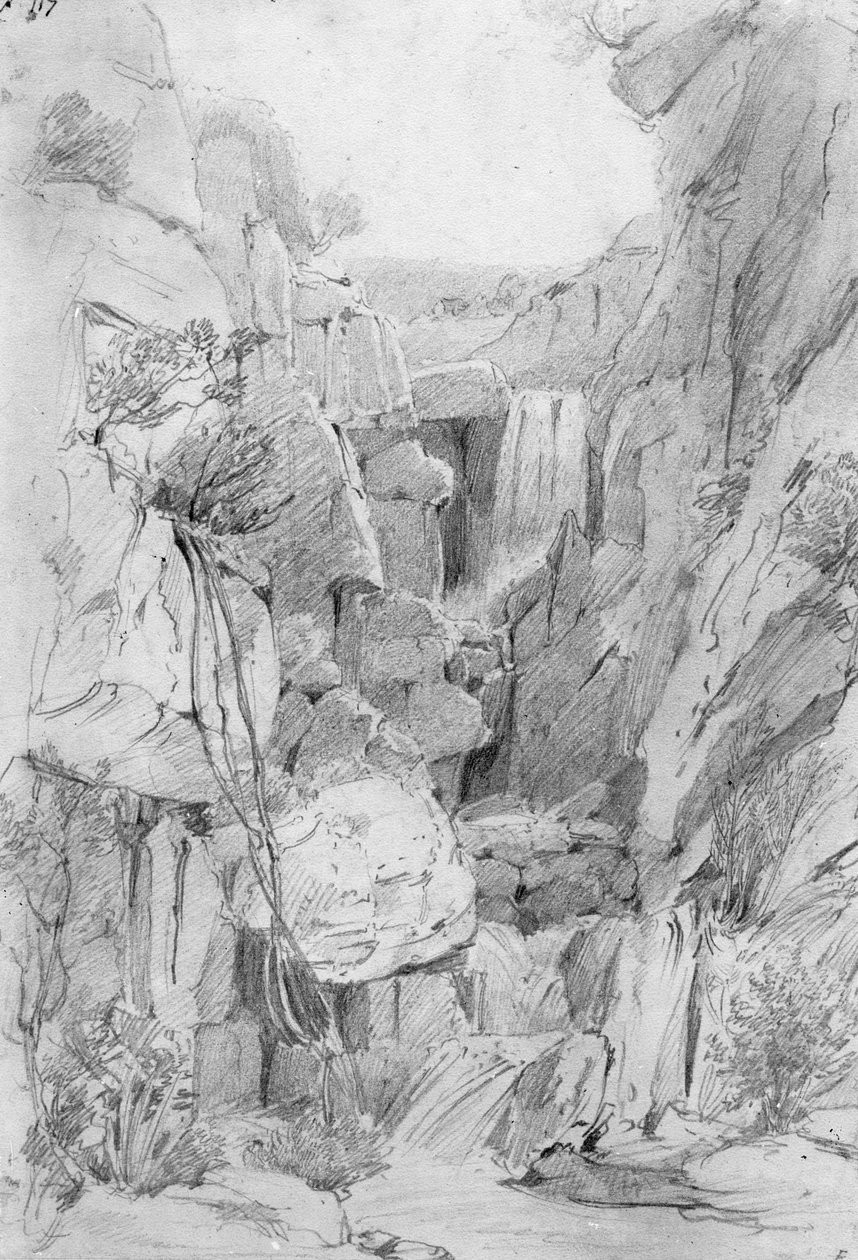 桌山上的Kloof，1801 作者 威廉韦斯特尔