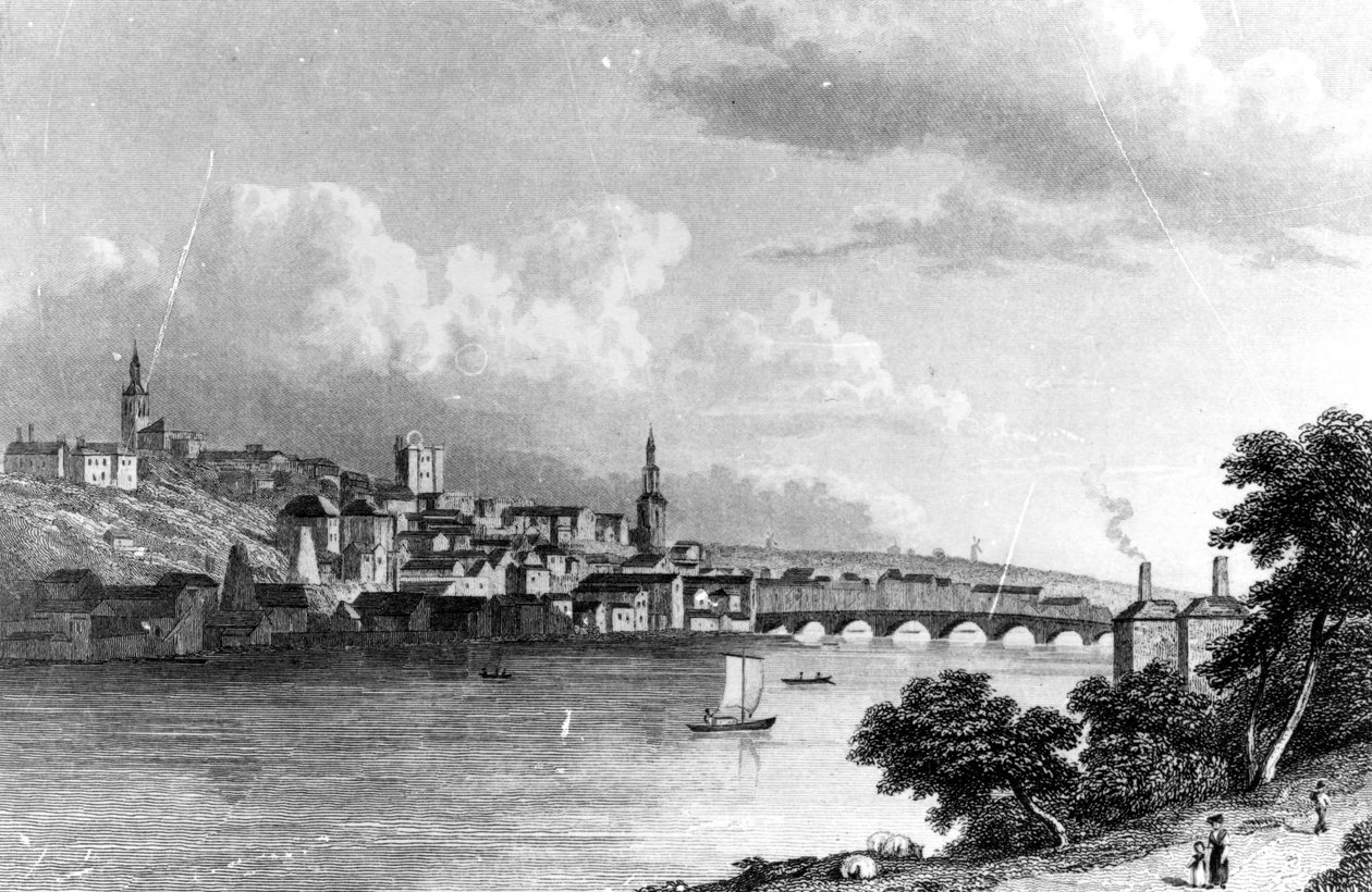 来自Askew&39;s Wood的Newcastle，由Edward Francis雕刻，1829年 作者 威廉韦斯特尔