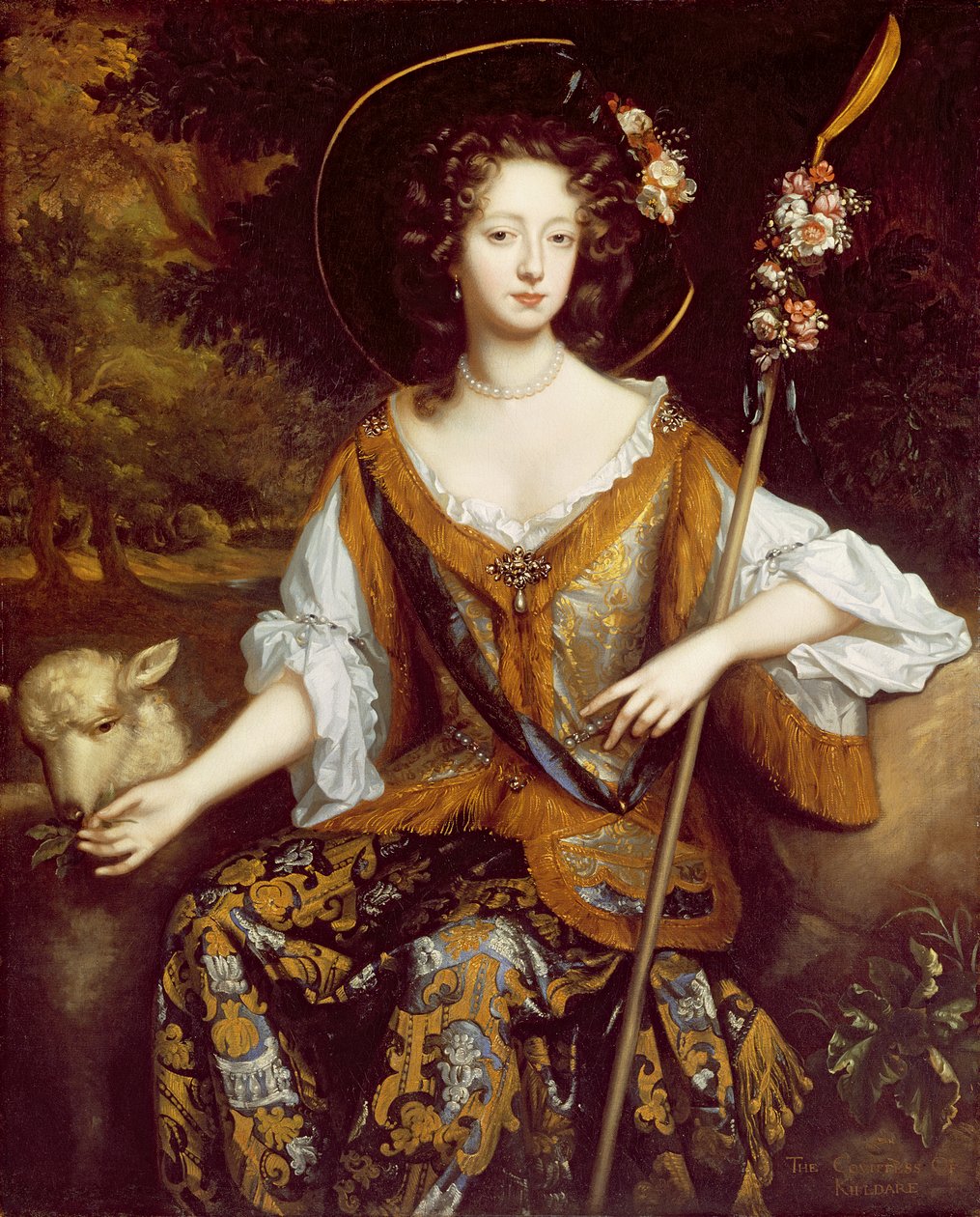 伊丽莎白琼斯，基尔代尔伯爵夫人，1684年 作者 威廉·维辛或维斯米格