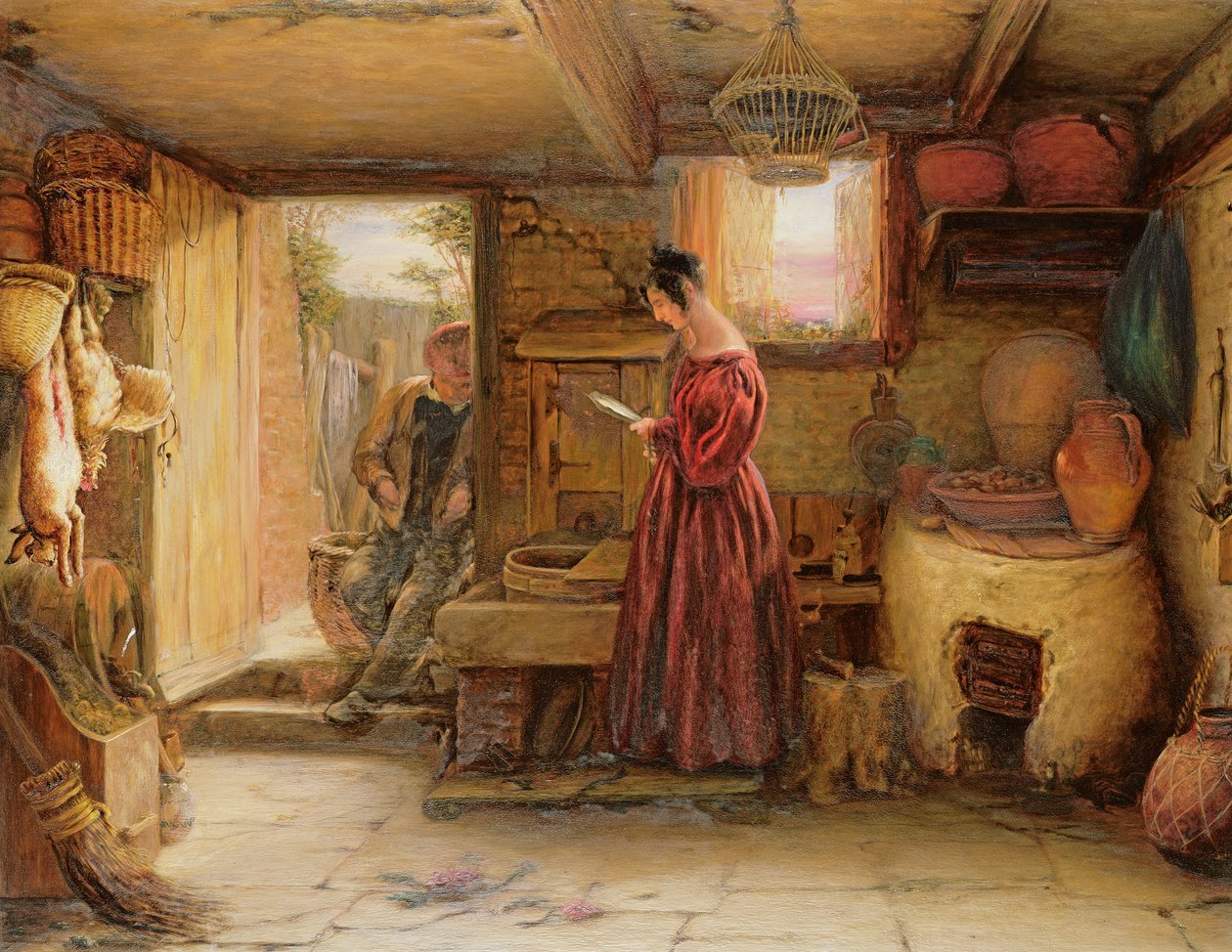 内政，1838年 作者 威廉·穆雷迪（William Mulready）