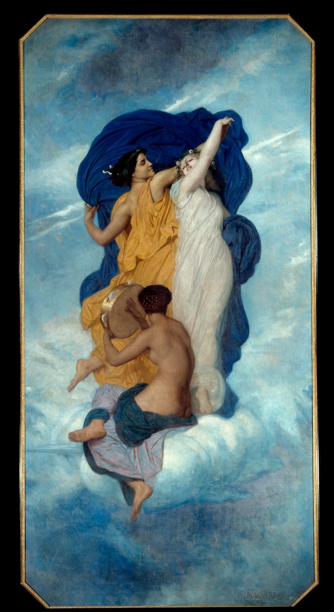 La danse 绘画 by William Adolphe Bouguereau (1825-1905) 1856 年 3,67x1,8 m 巴黎，奥赛博物馆 作者 威廉·阿道夫·布格罗