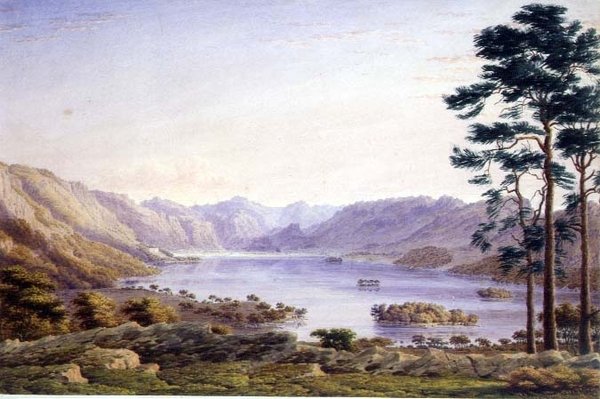 因弗内斯郡加里湖(Loch Garry) 作者 约瑟夫·马洛德·威廉·特纳