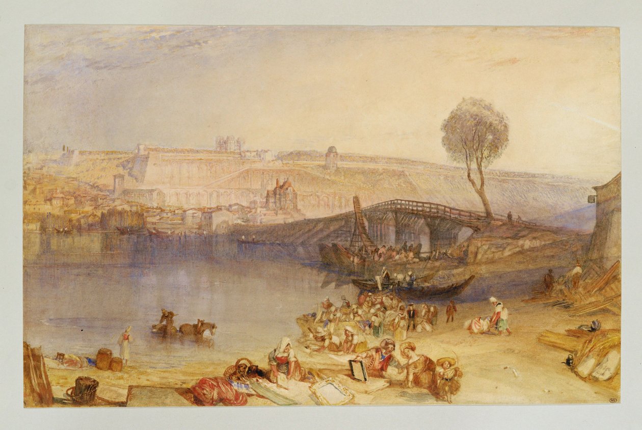 圣日耳曼昂莱城堡的景色... 作者 威廉·透纳 (1789-1862)