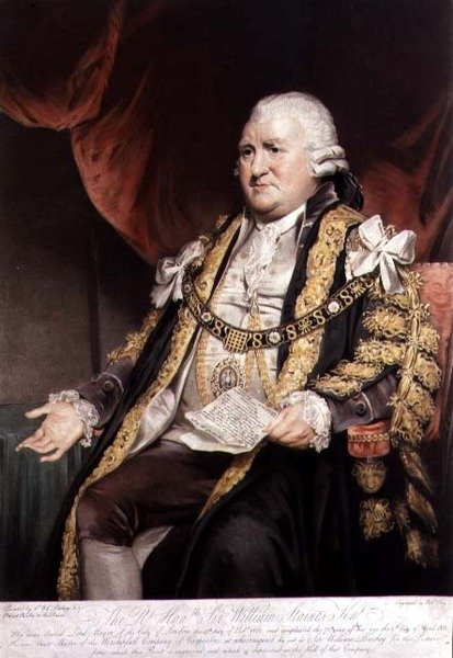 伦敦市长威廉-斯泰恩爵士的肖像，由威廉-萨伊（1768-1834）雕刻并出版。1804年，威廉-赛（1768-1834）（雕刻）。 作者 威廉（之后）比奇
