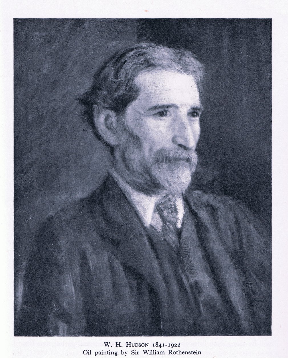 Portrait of W. H. Hudson (litho) 作者 威廉（继）罗森斯坦