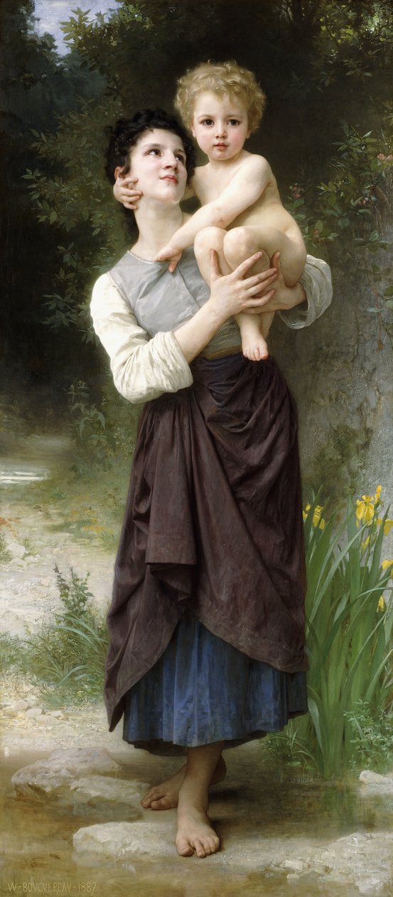 兄弟姐妹，1887年 作者 威廉·阿道夫·布格罗