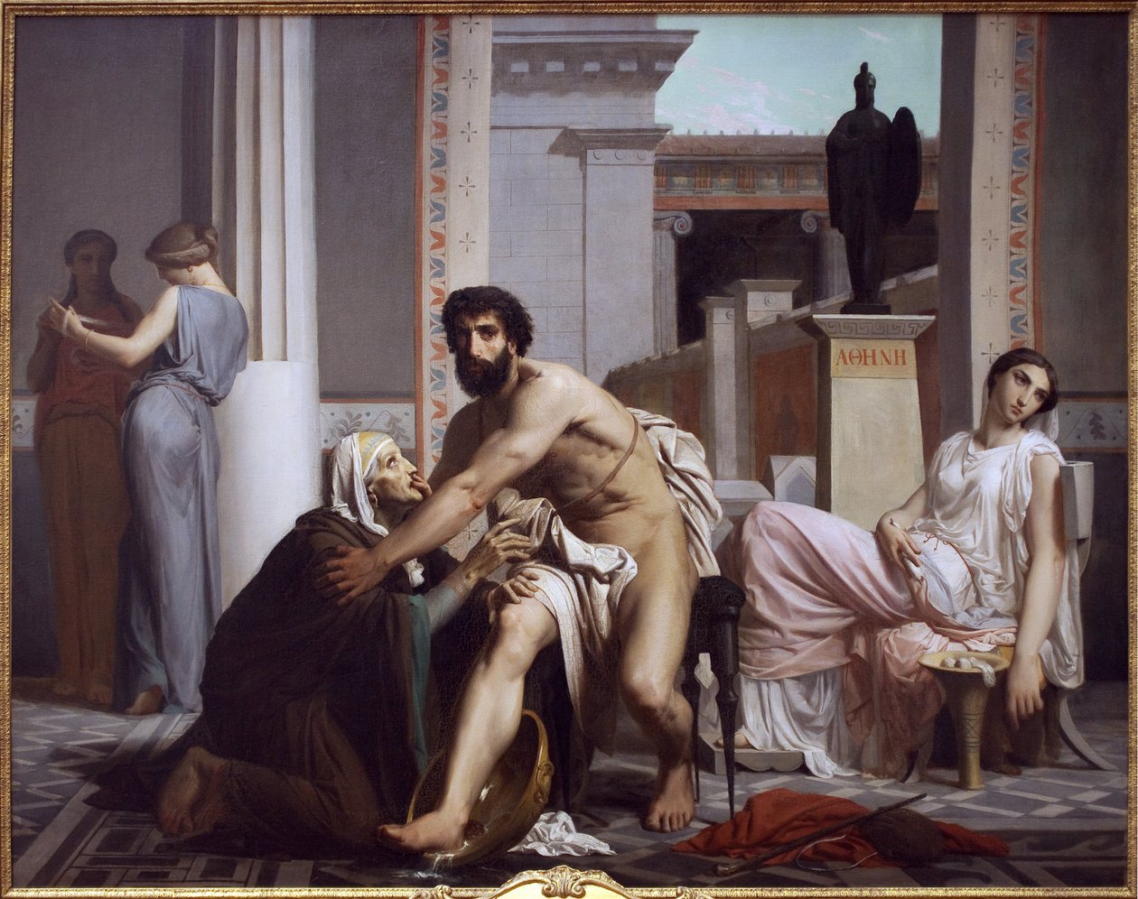 Ulysses recognized by his nurse, Euryclee 作者 威廉·阿道夫·布格罗