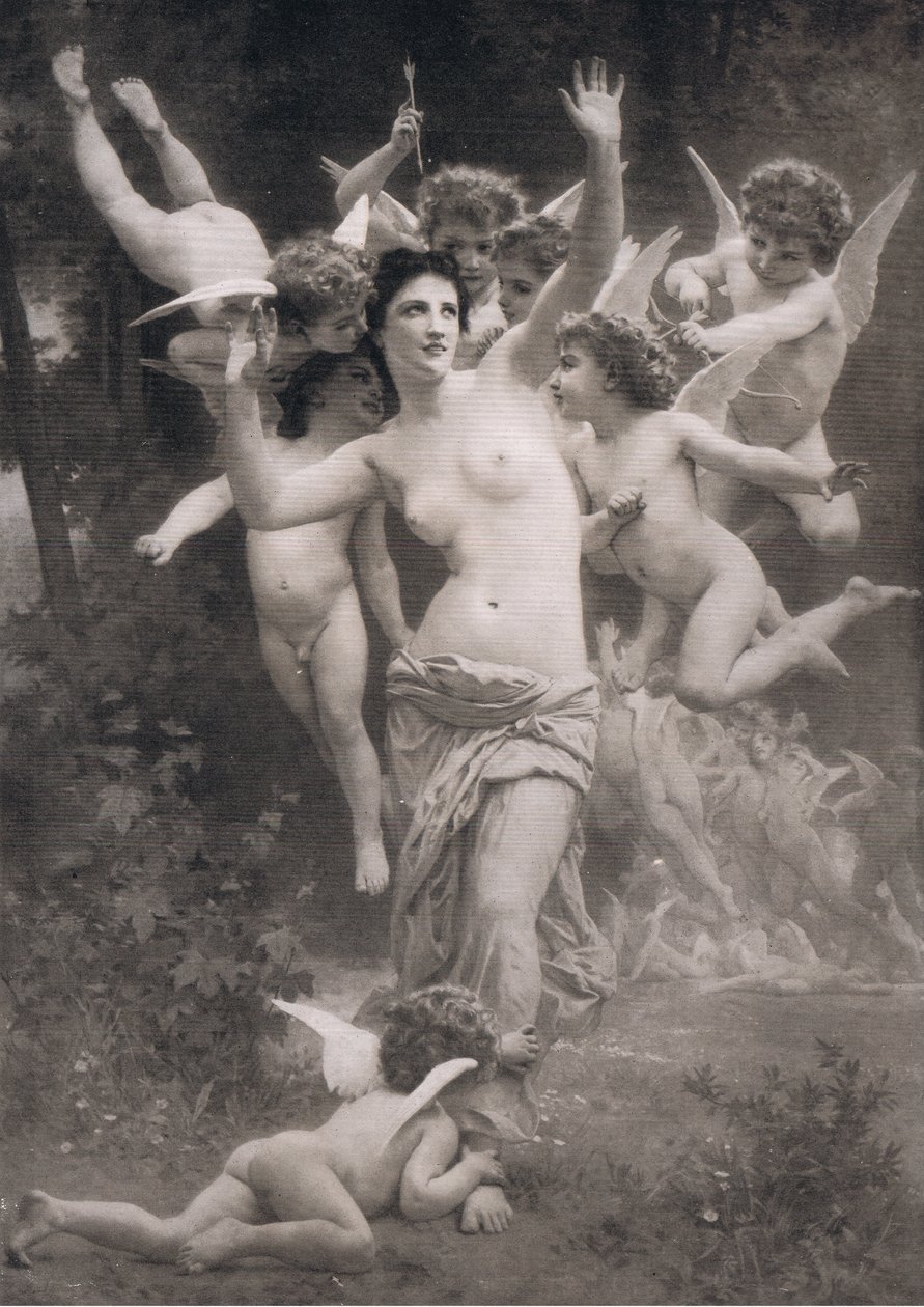 一群丘比特，来自Bibbys Annual，1916-1917 作者 布格罗之后的威廉·阿道夫