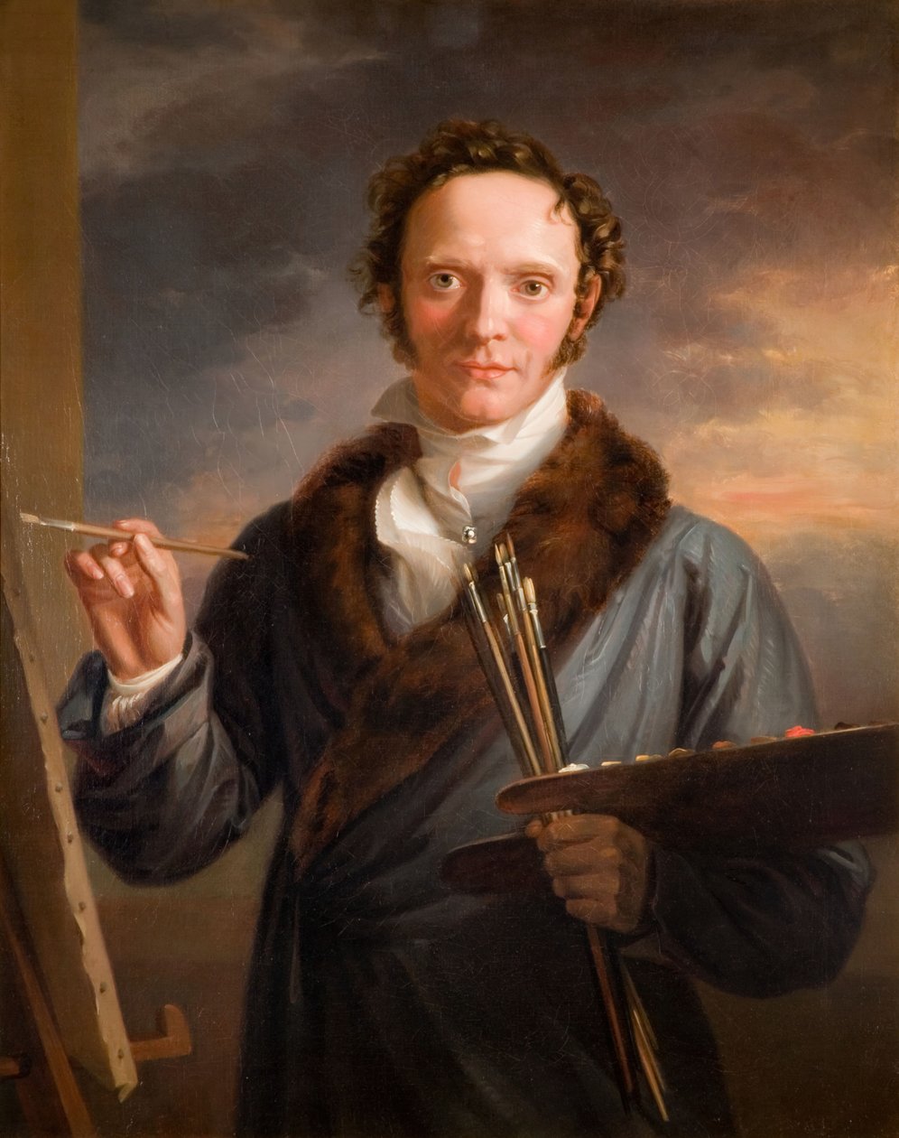 艺术家的自画像》，1813-14。 作者 威廉·阿姆菲尔德（William Armfield）