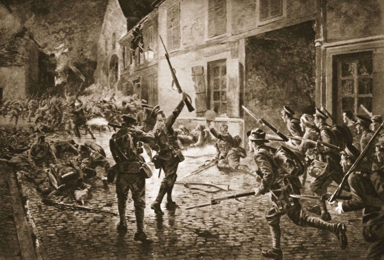1914年8月，Landrecies的Coldstream卫兵 作者 威廉·巴恩斯（William Barnes）羊毛