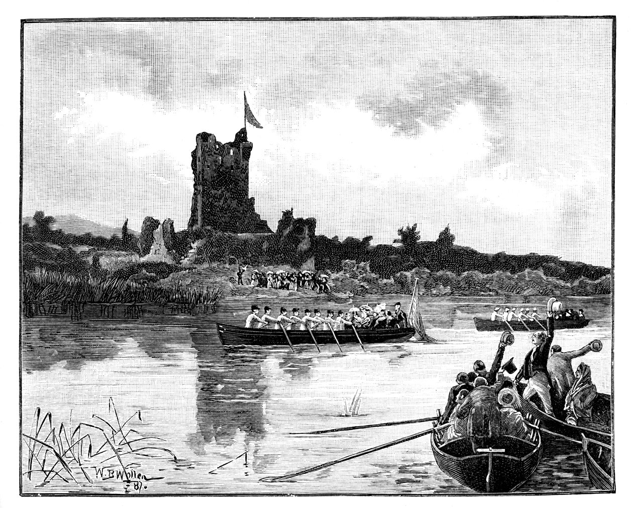 爱尔兰皇家之旅，参观基拉尼罗斯城堡，1887年 作者 威廉·巴恩斯（William Barnes）羊毛